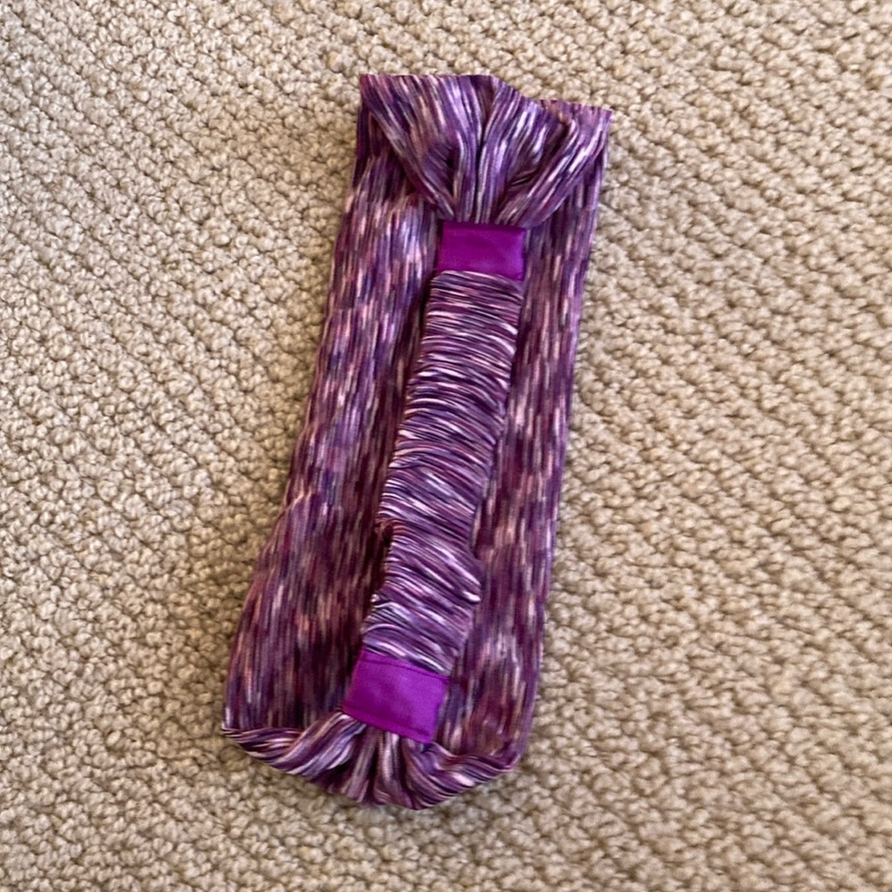 NEW Women’s Activewear Headband Purple Heathered Stretchy One Size Athletic